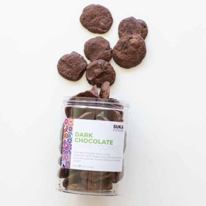 Double Dark Chocolate Chip cookies